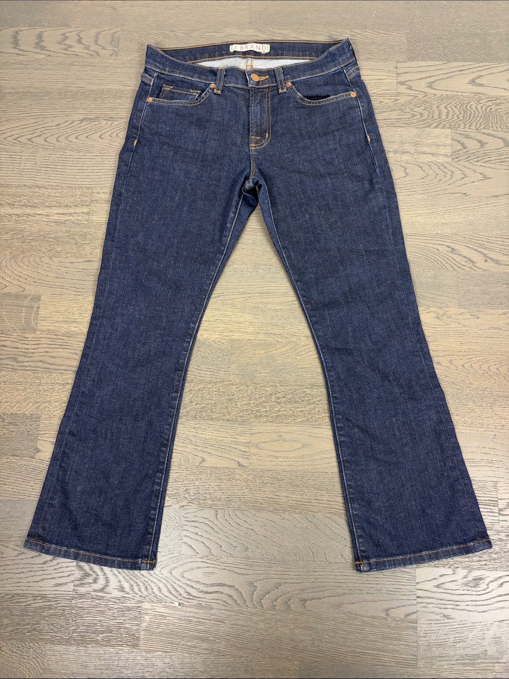 J Brand Bootcut Cropped Dark Wash Jeans